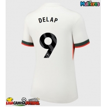 Camisa de Futebol Chelsea Liam Delap #9 Equipamento Secundário Mulheres 2025-26 Manga Curta